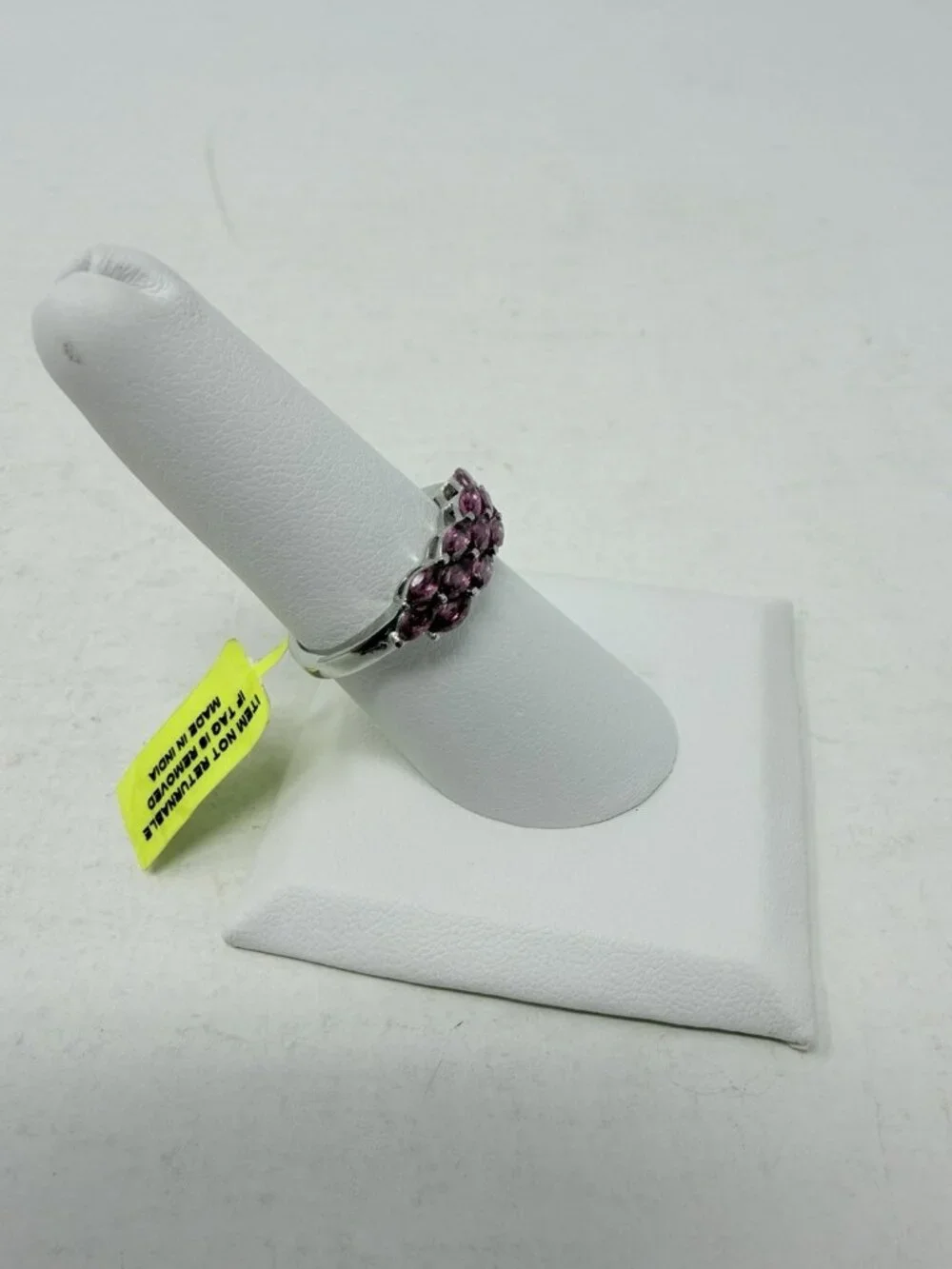 Shop LC Purple Orissa Rhodolite‎ Garnet Size 7 Ring in Stainless Steel 5559